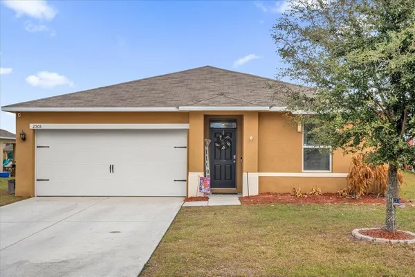 a front view of a house
