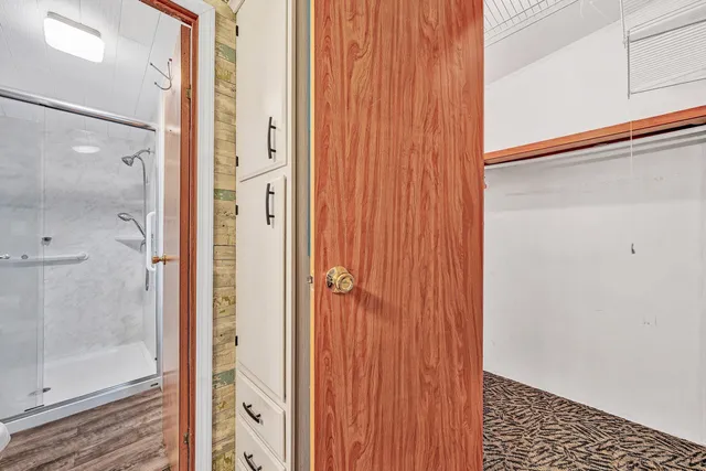 view of bathroom with shower
