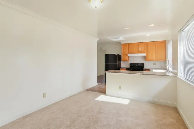 a view of a kitchen with an oven