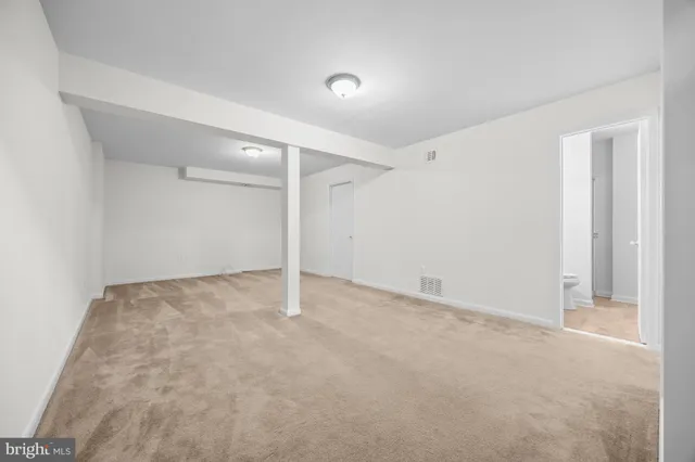 a view of an empty room