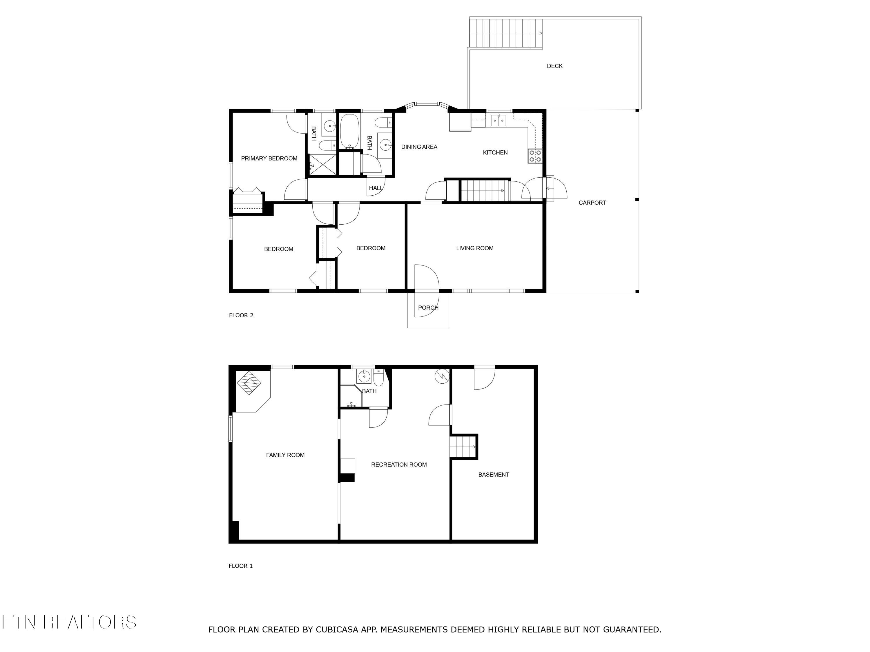 809 West Ridgecrest Drive Kingston, TN 37763 - Photo 45 of 45 all levels floor plan
