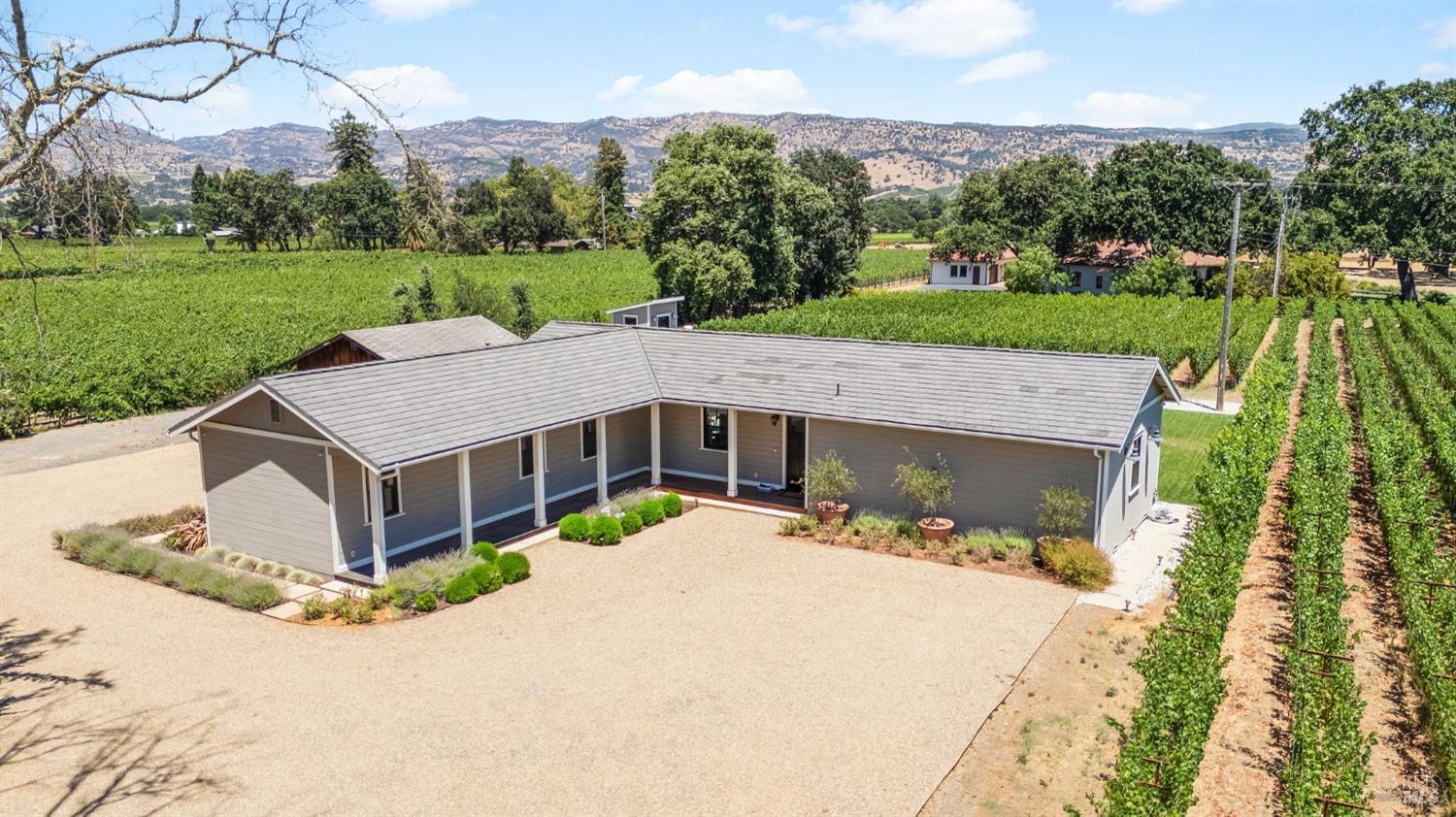 3140 Big Ranch Road Napa, CA 94558 - Photo 4 of 59 Front of the house where you are surrounded by vineyards