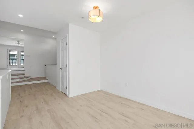 a view of an empty room