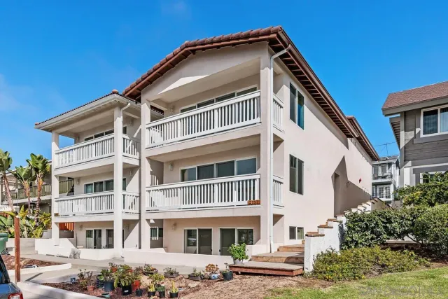 a front view of a building