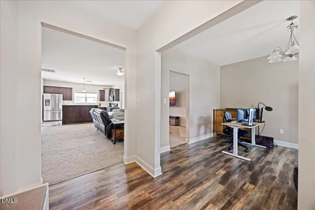 a view of front door of house