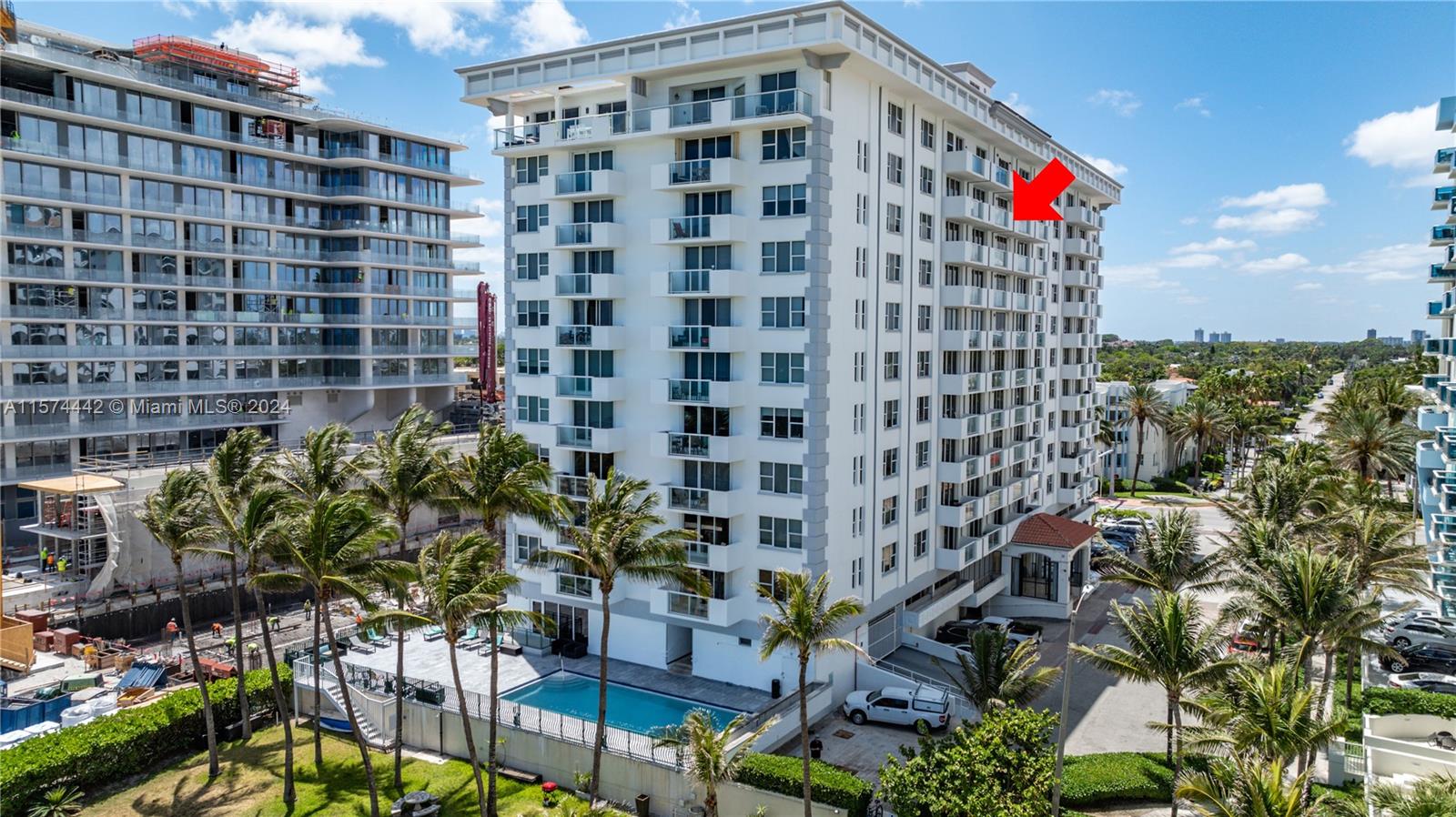 9195 Collins Avenue, Unit 903 Surfside, FL 33154 - Photo 43 of 51 a front view of a building