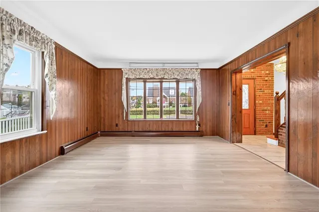 a view of an empty room and window