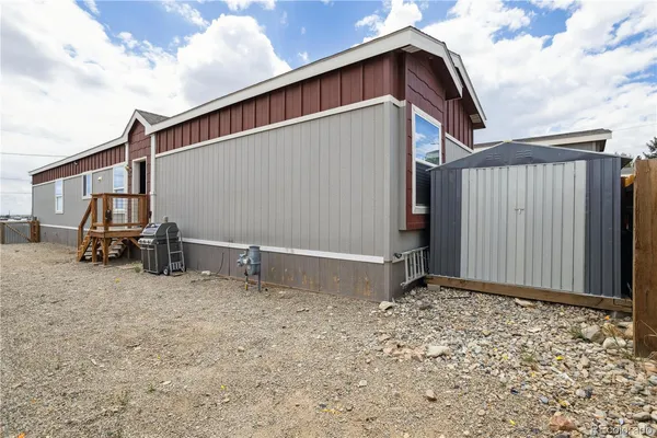 a backyard of a house