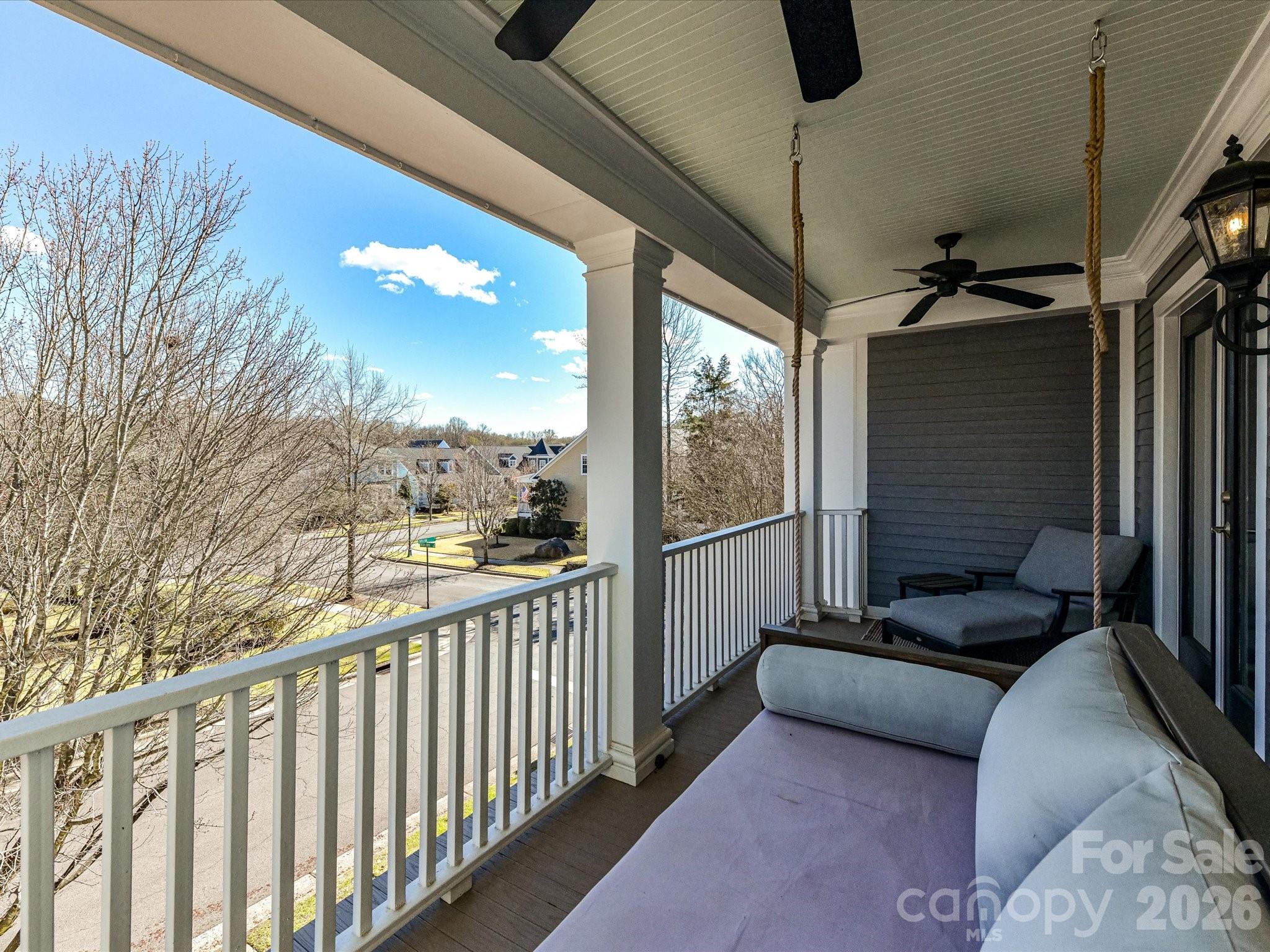 10030 Triple Oak Road Charlotte, NC 28277 - Photo 33 of 48 a view of a balcony with furniture