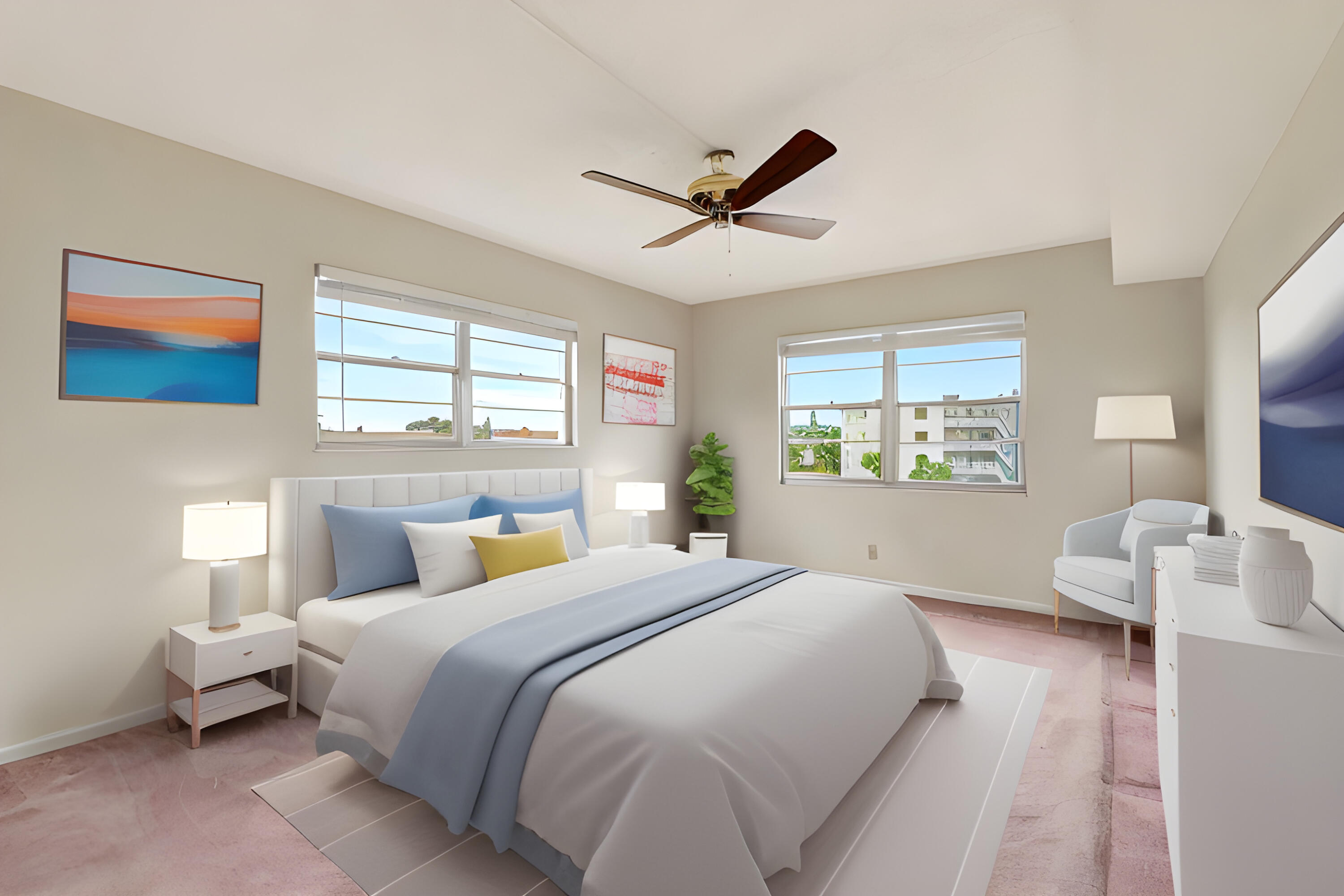 3021 Lincoln B Boca Raton, FL 33434 - Photo 31 of 48 Virtual Staging AI Bedroom-2..jpg-Decemb