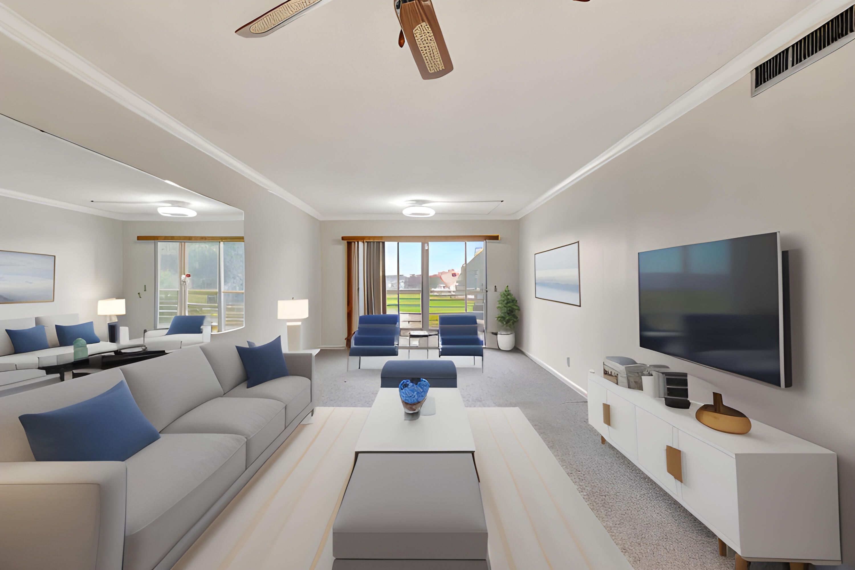 3021 Lincoln B Boca Raton, FL 33434 - Photo 9 of 48 Virtual Staging Living-Room