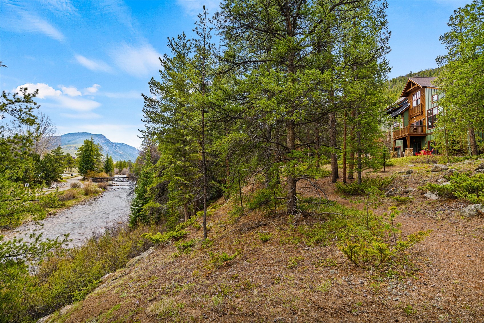 57 Lake Ridge Circle, Unit 1848 Keystone, CO 80435 - Photo 1 of 49 a view of a yard with plants and trees