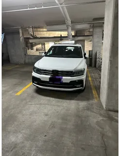a car parked in garage