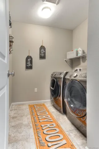 a utility room with a sink