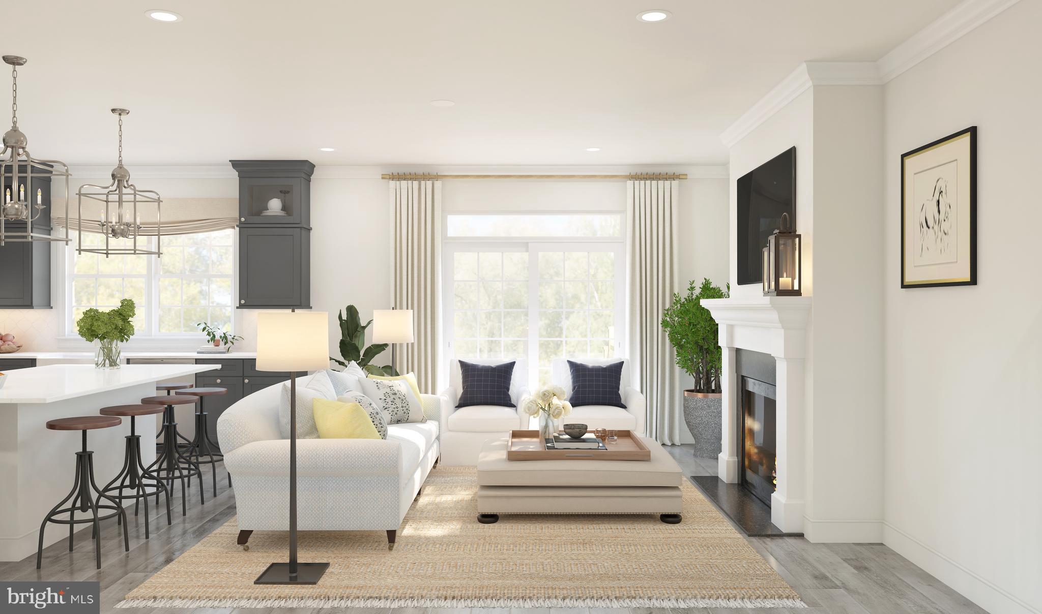 1005 Justin Drive, Unit 1002 West Windsor, NJ 08550 - Photo 4 of 14 a living room with furniture and a large window