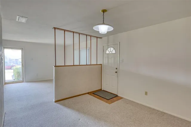 a view of an empty room