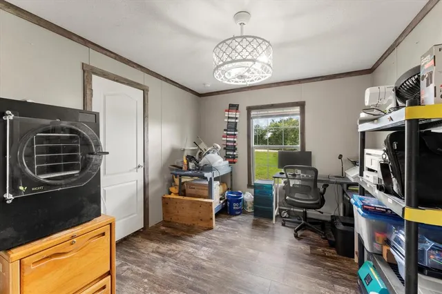 a bathroom with a double vanity sink and mirror