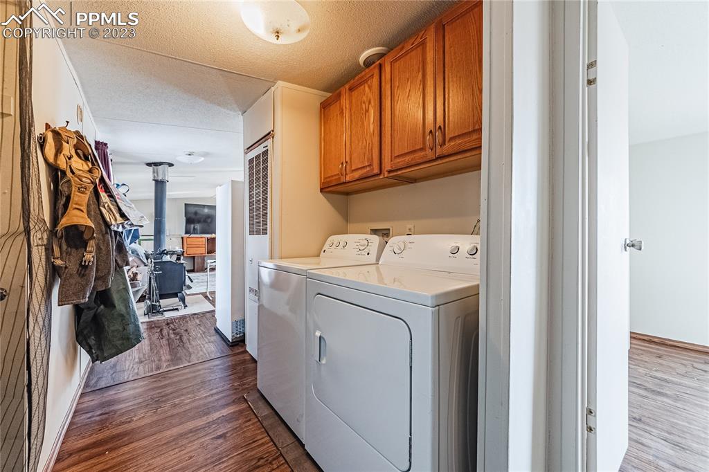 24225 East View Road Trinidad, CO 81082 - Photo 19 of 50 a view of a storage and utility room with washer and dryer