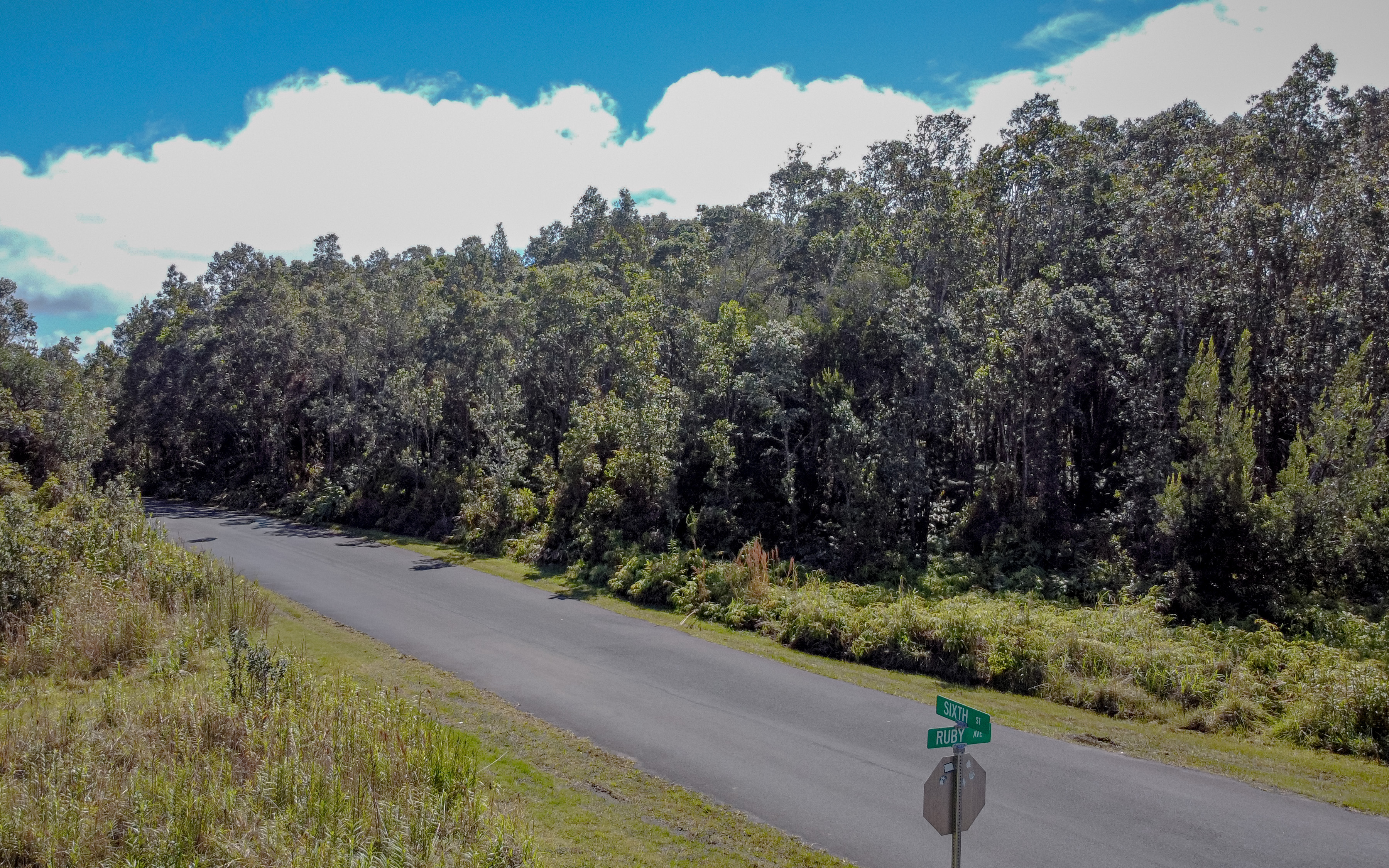 568 6th Street Volcano, HI 96785 - Photo 13 of 14 a view of a yard and mountain view