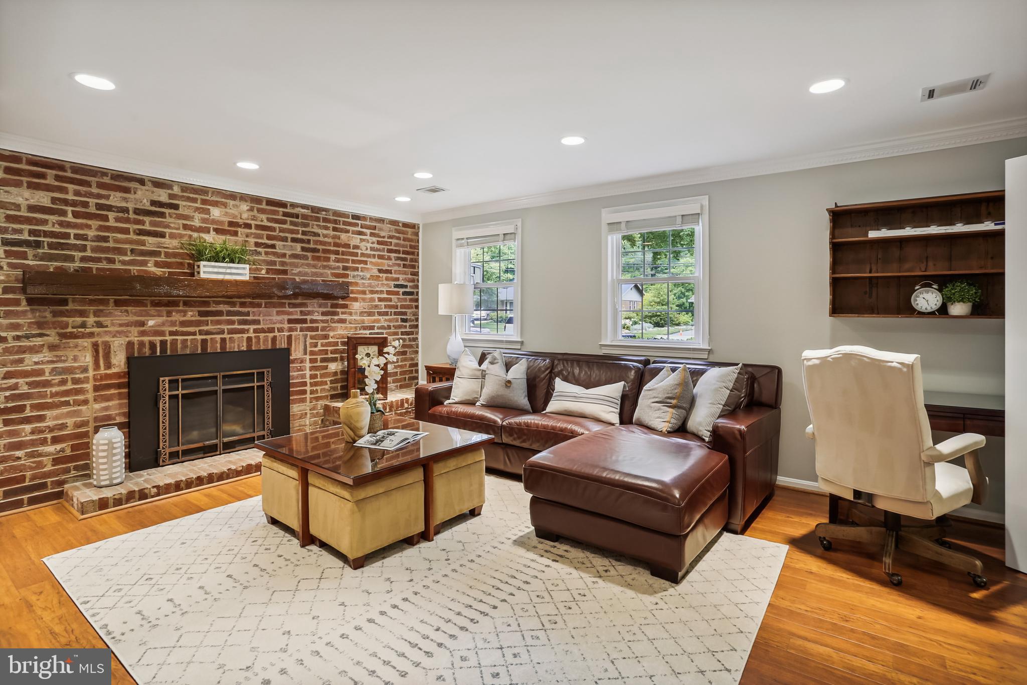 6820 Old Stage Road North Bethesda, MD 20852 - Photo 11 of 87 Family room with fire place