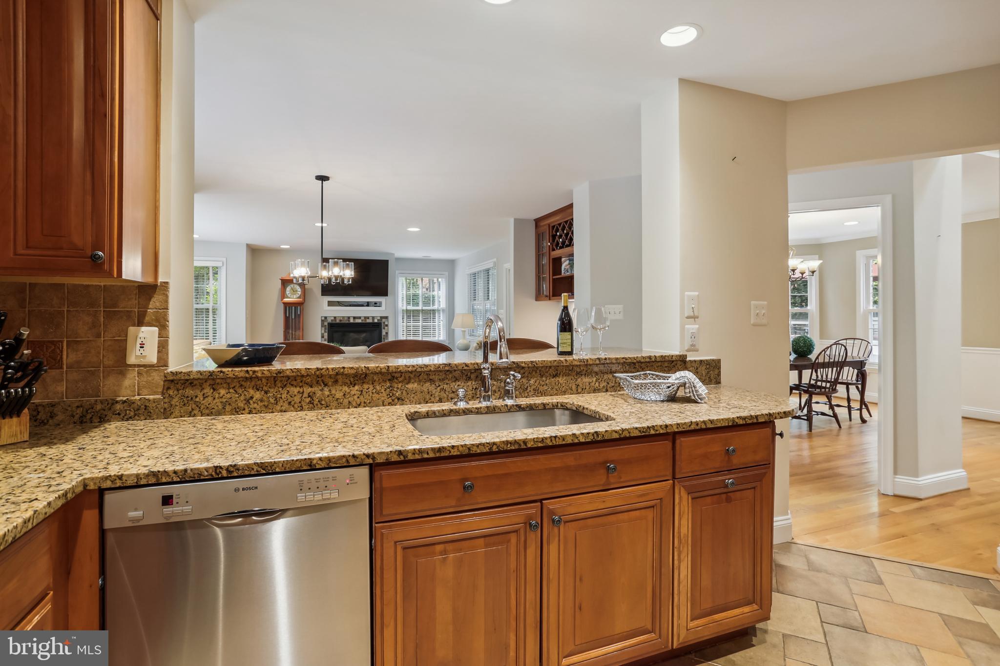 6820 Old Stage Road North Bethesda, MD 20852 - Photo 35 of 87 Kitchen opens up to family room!