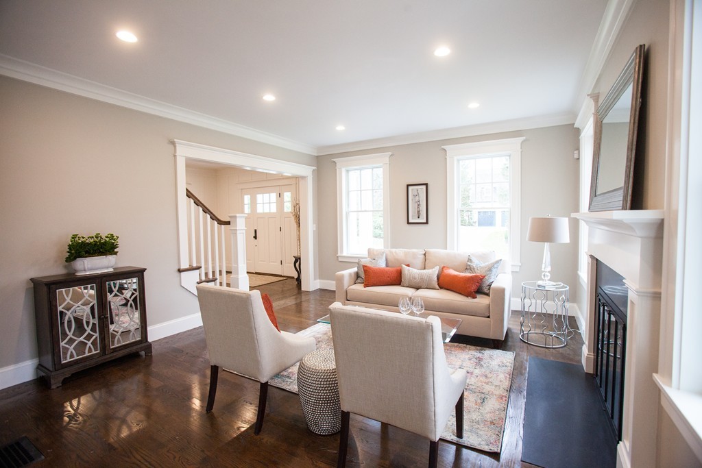 2 Cypress Road Wellesley, MA 02481 - Photo 5 of 22 a living room with fireplace furniture and a window