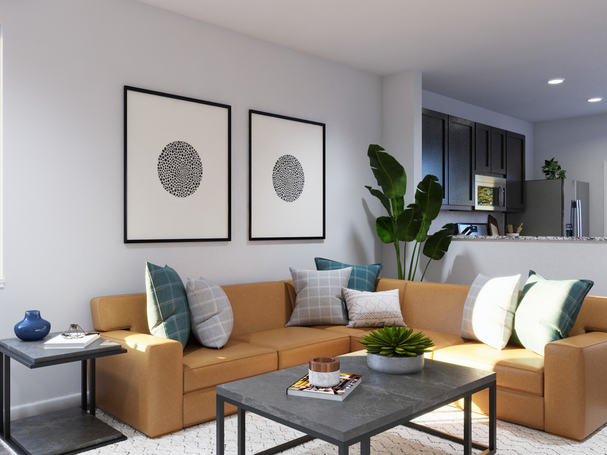 13639 Kit Run Splendora, TX 77372 - Photo 14 of 34 a living room with furniture and a potted plant
