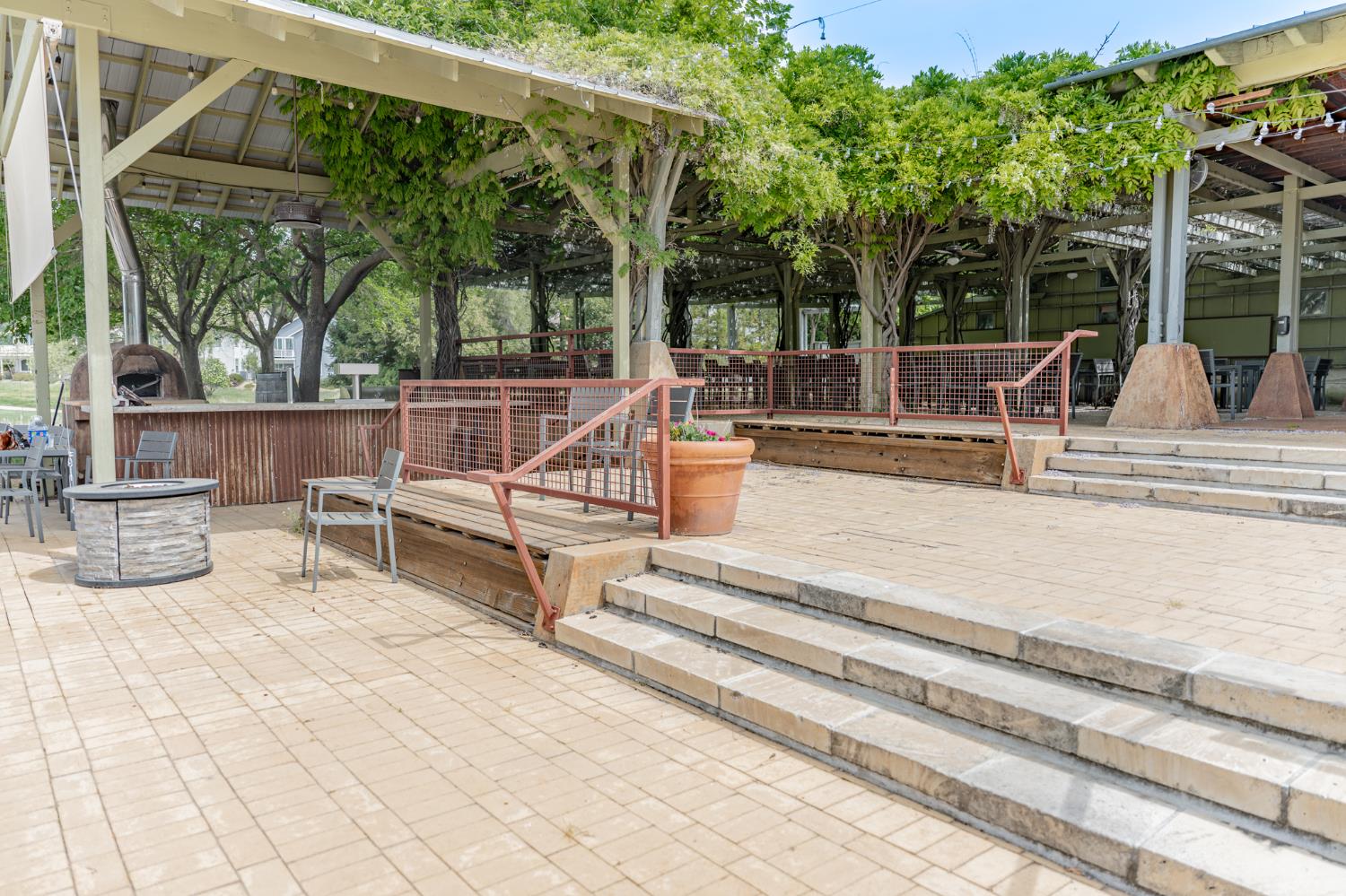 354 Mill Road Angels Camp, CA 95222 - Photo 19 of 26 a view of a patio with a table and chairs