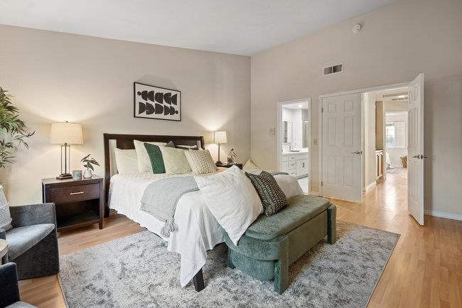 2101 Ornellas Drive Milpitas, CA 95035 - Photo 11 of 17 a bed room with a bed and a couch