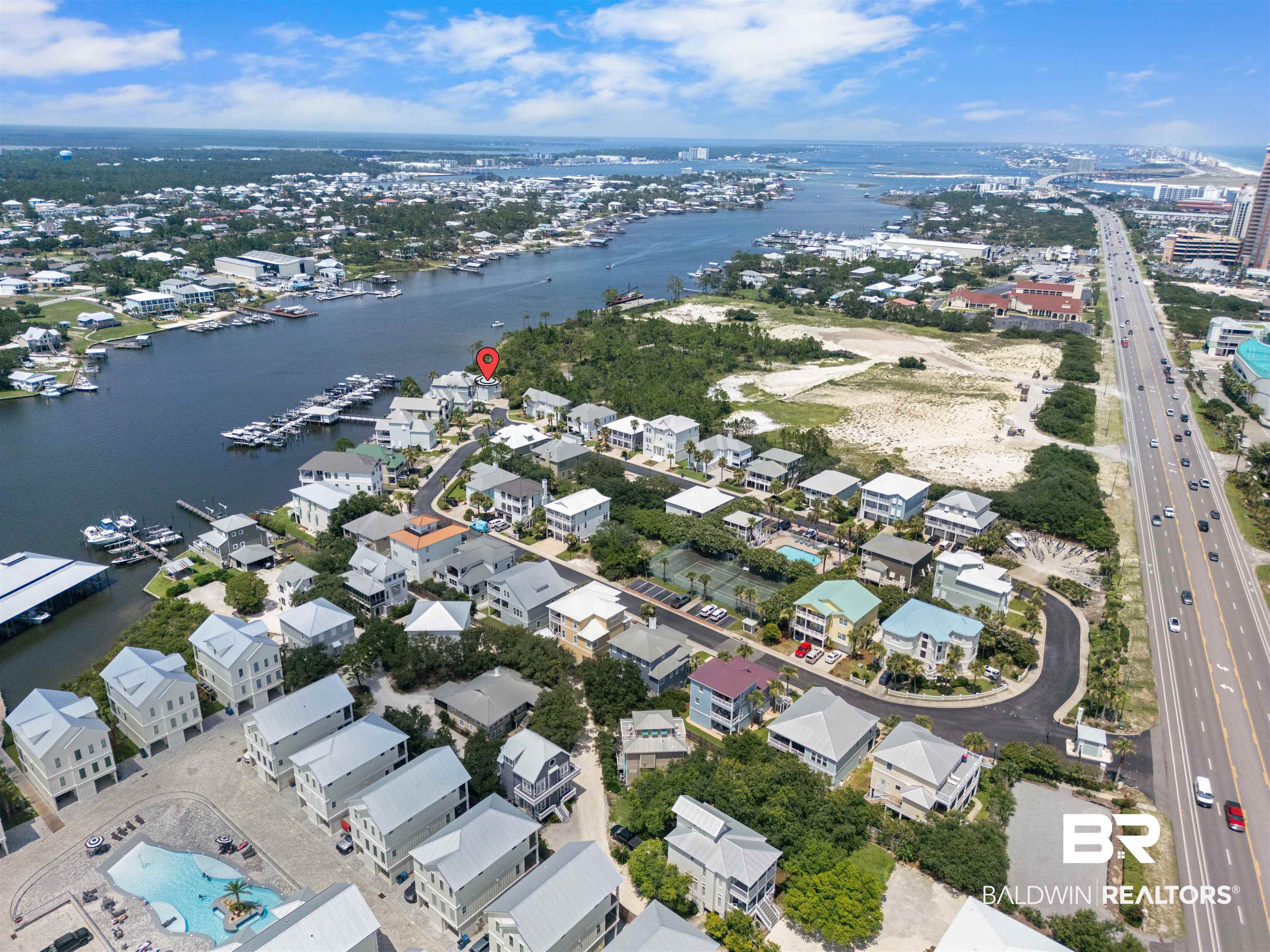 3434 Mariner Circle Orange Beach, AL 36561 - Photo 7 of 38 Bird's eye view featuring a water view