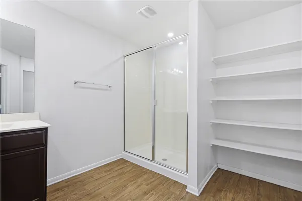 a view of an empty room