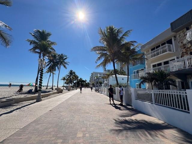 777 South Surf Road, Unit C Hollywood, FL 33019 - Photo 5 of 23 SOUTH VIEW, QUIET END OF BEACH