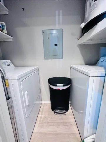 a view of a city with an ocean view