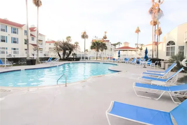 a view of a terrace with furniture