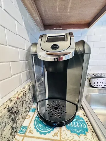 a close view of sink