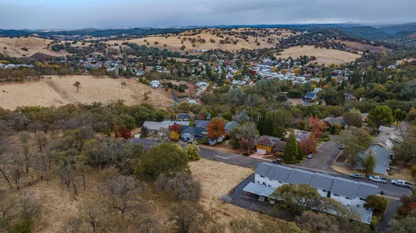 an aerial view of a city