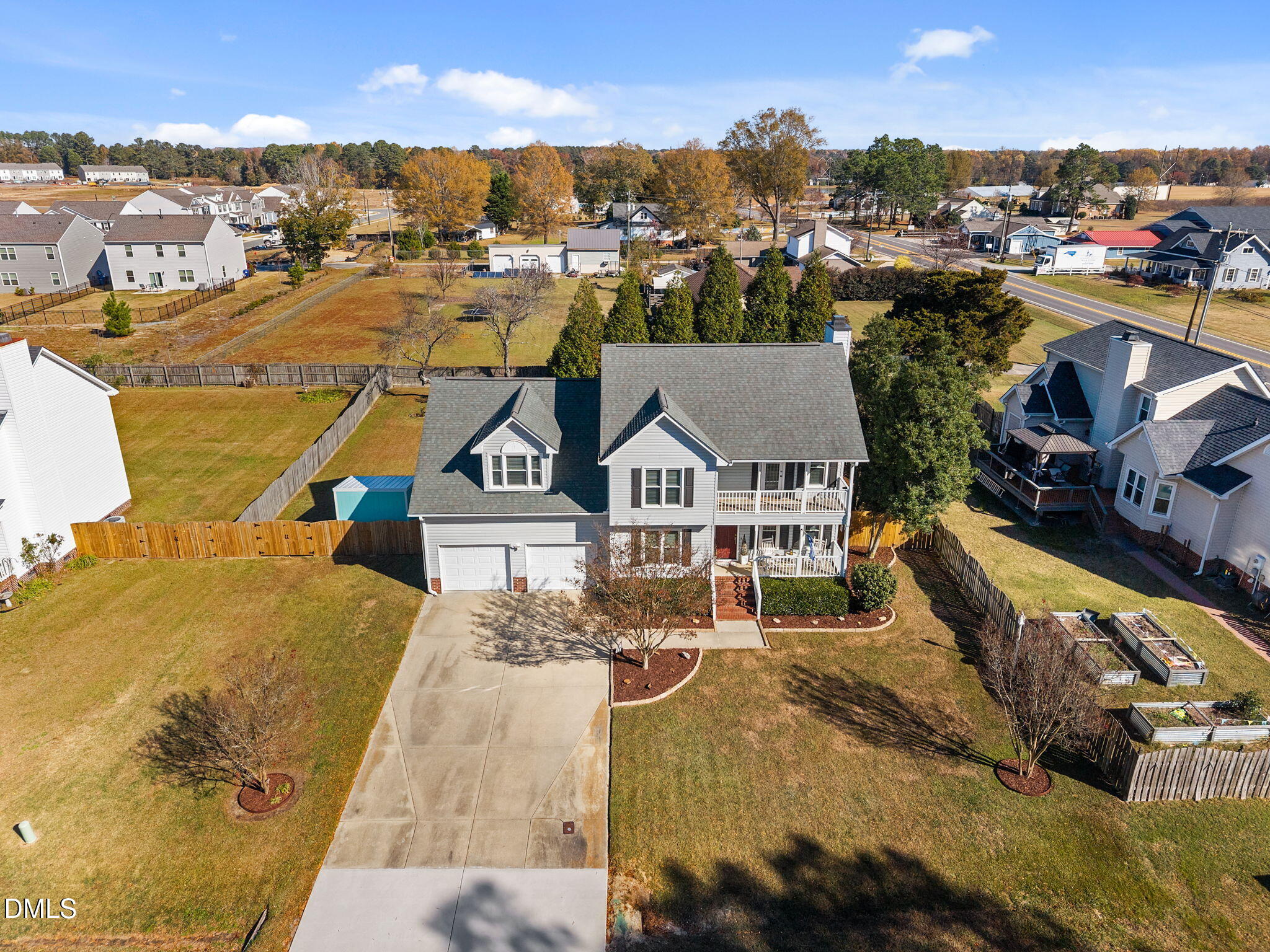 30 Stockton Drive Angier, NC 27501 - Photo 51 of 52 an aerial view of a house with a ocean view