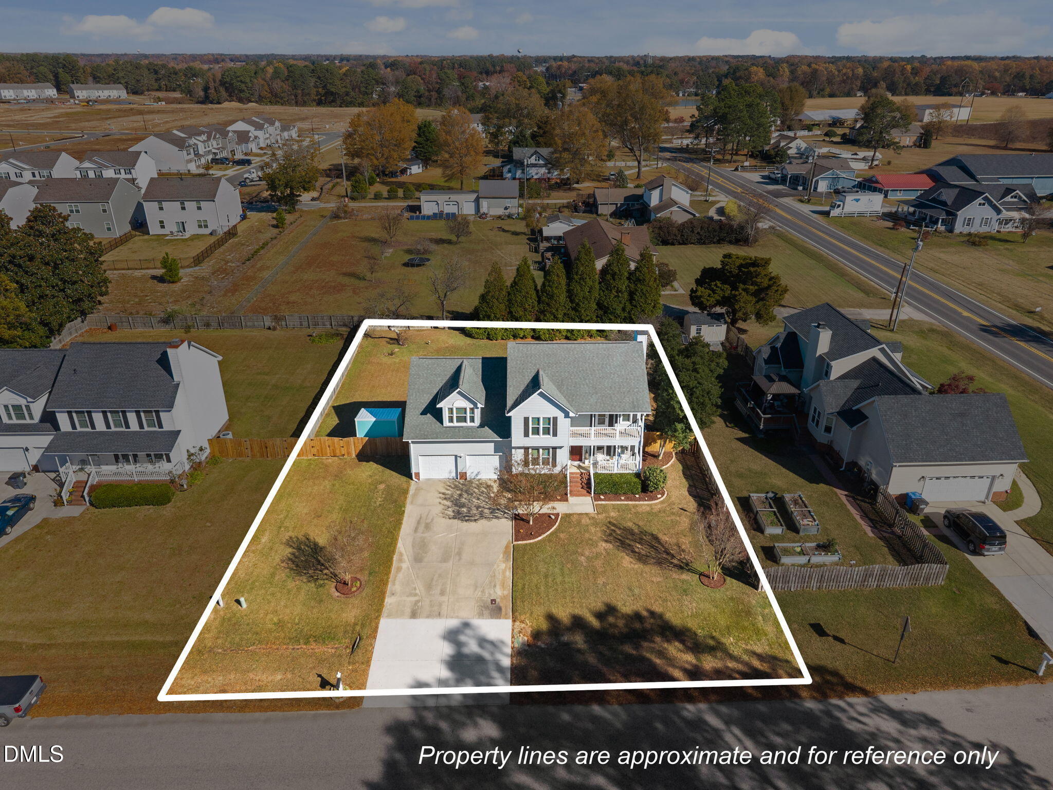 30 Stockton Drive Angier, NC 27501 - Photo 52 of 52 an aerial view of a house with a ocean view