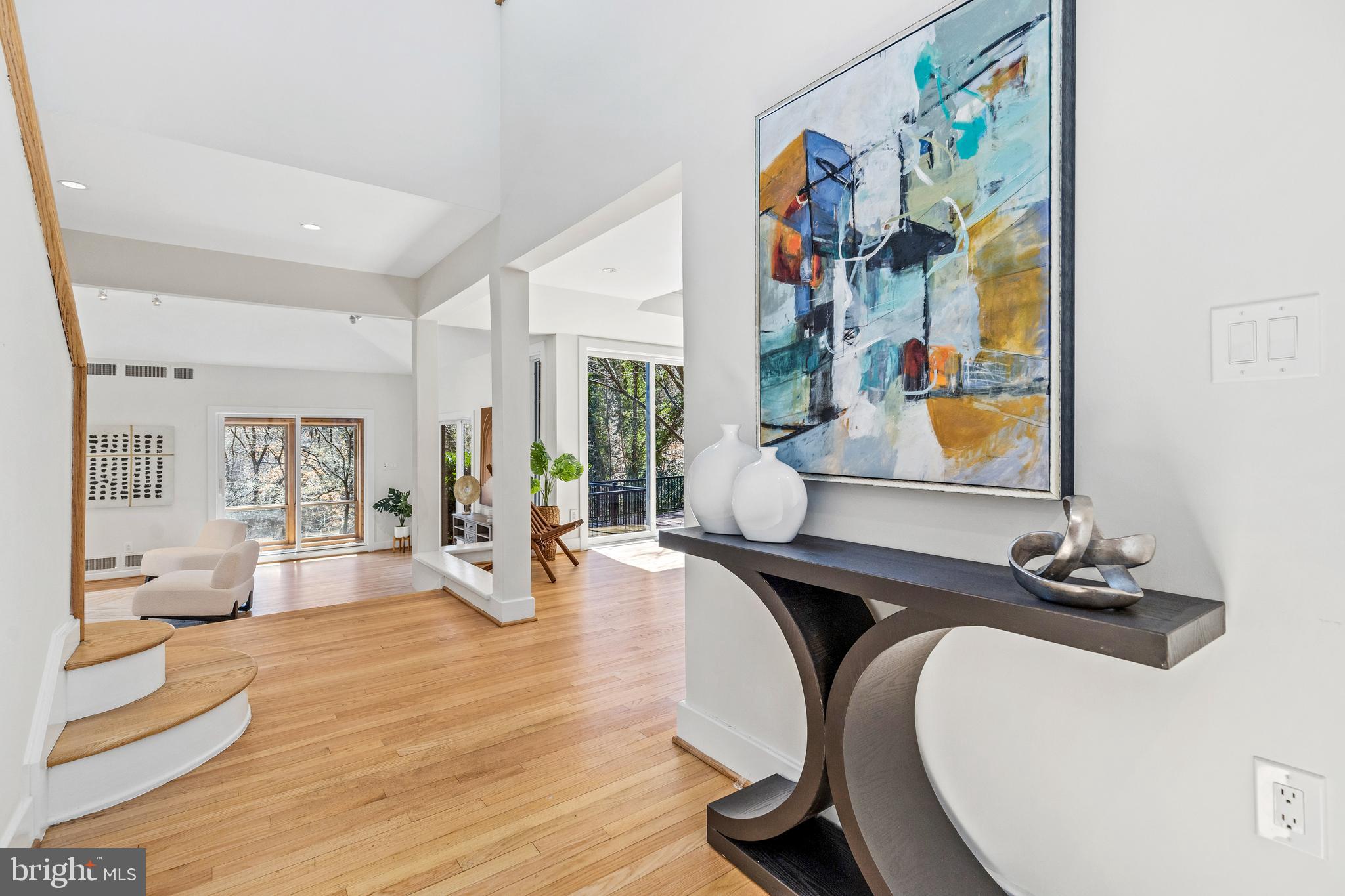 2609 Klingle Road Northwest Washington, DC 20008 - Photo 5 of 41 a room with gym equipment and wooden floor