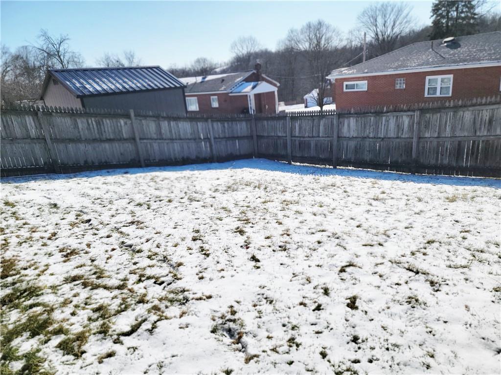 1825 Brodhead Road Aliquippa, PA 15001 - Photo 16 of 16 Fully Fenced Back Yard
