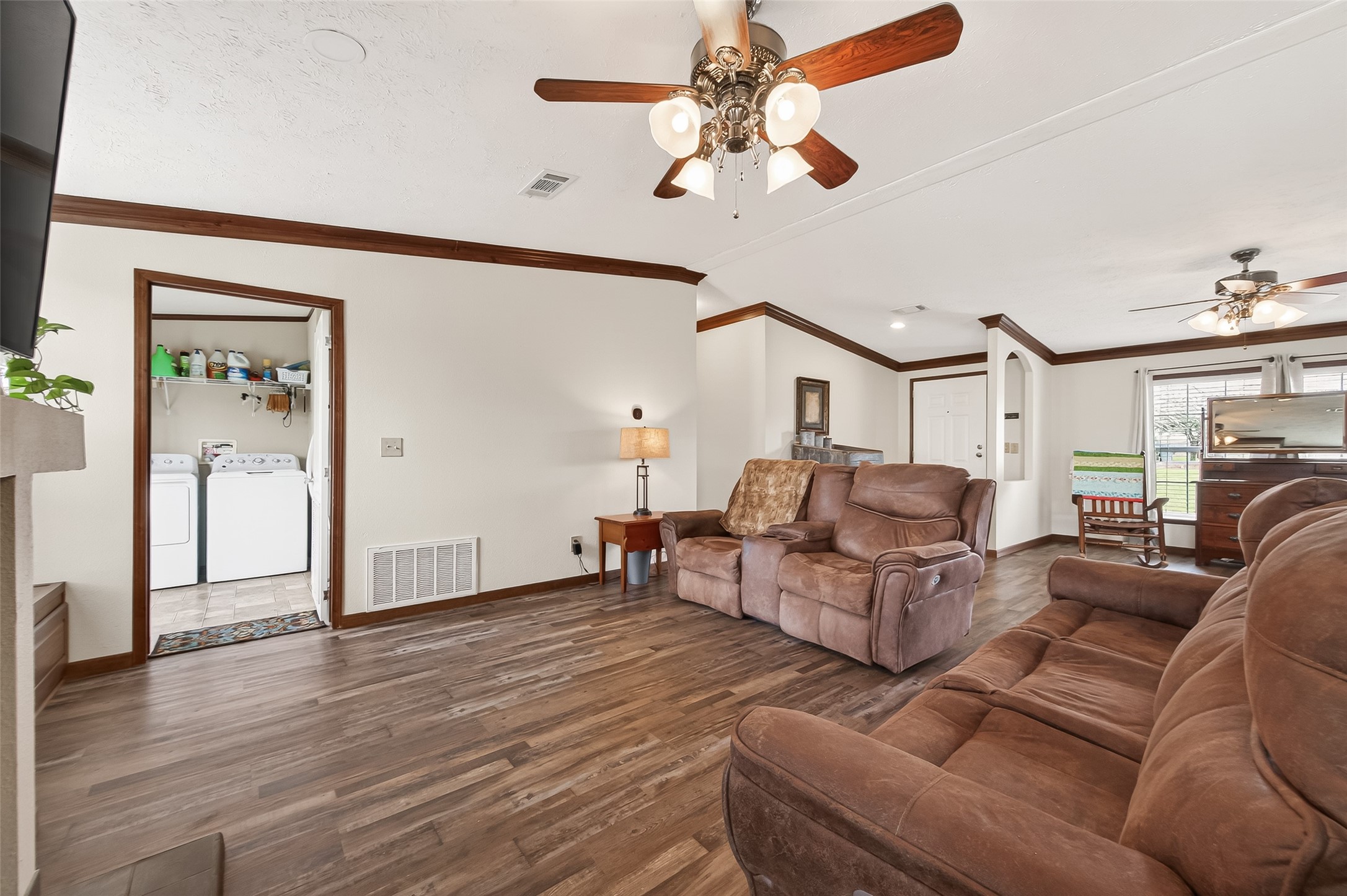 9820 Oberrender Road Needville, TX 77461 - Photo 9 of 34 Living Room with Fireplace