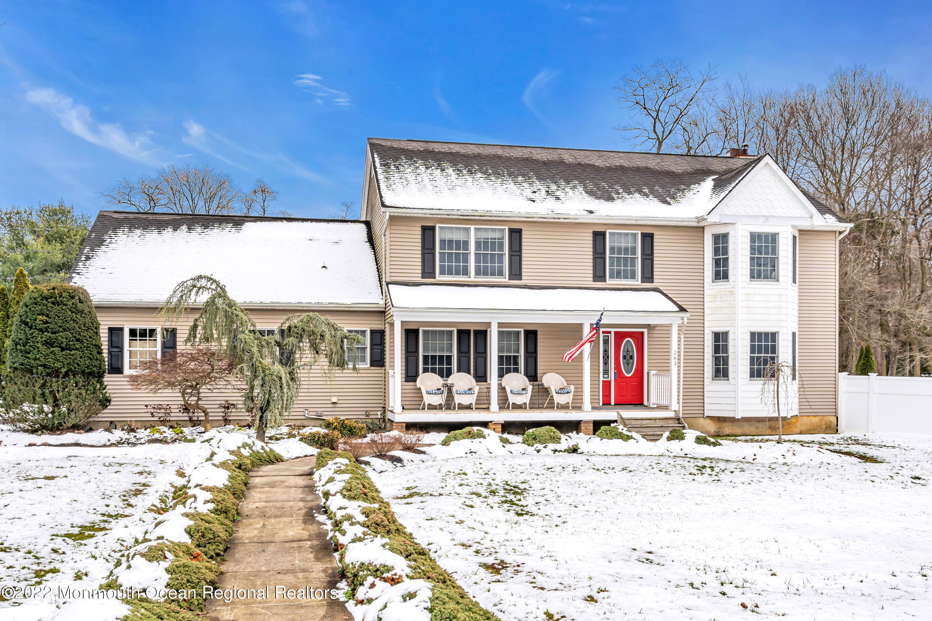 283 North New Prospect Road Jackson, NJ 08527 - Photo 54 of 69 a front view of a house with a yard