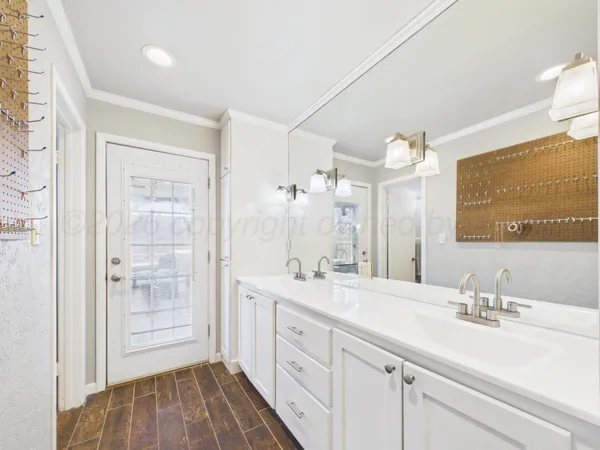 a view of bathroom with bathtub