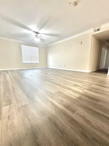 a view of a room with an entryway