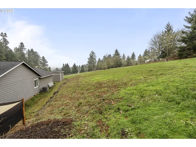 a view of an outdoor space and a yard