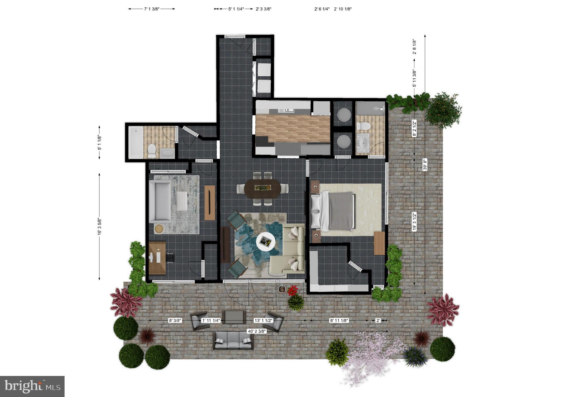 1 Markham Road, Unit 1D Princeton, NJ 08540 - Photo 51 of 55 Floor Plan