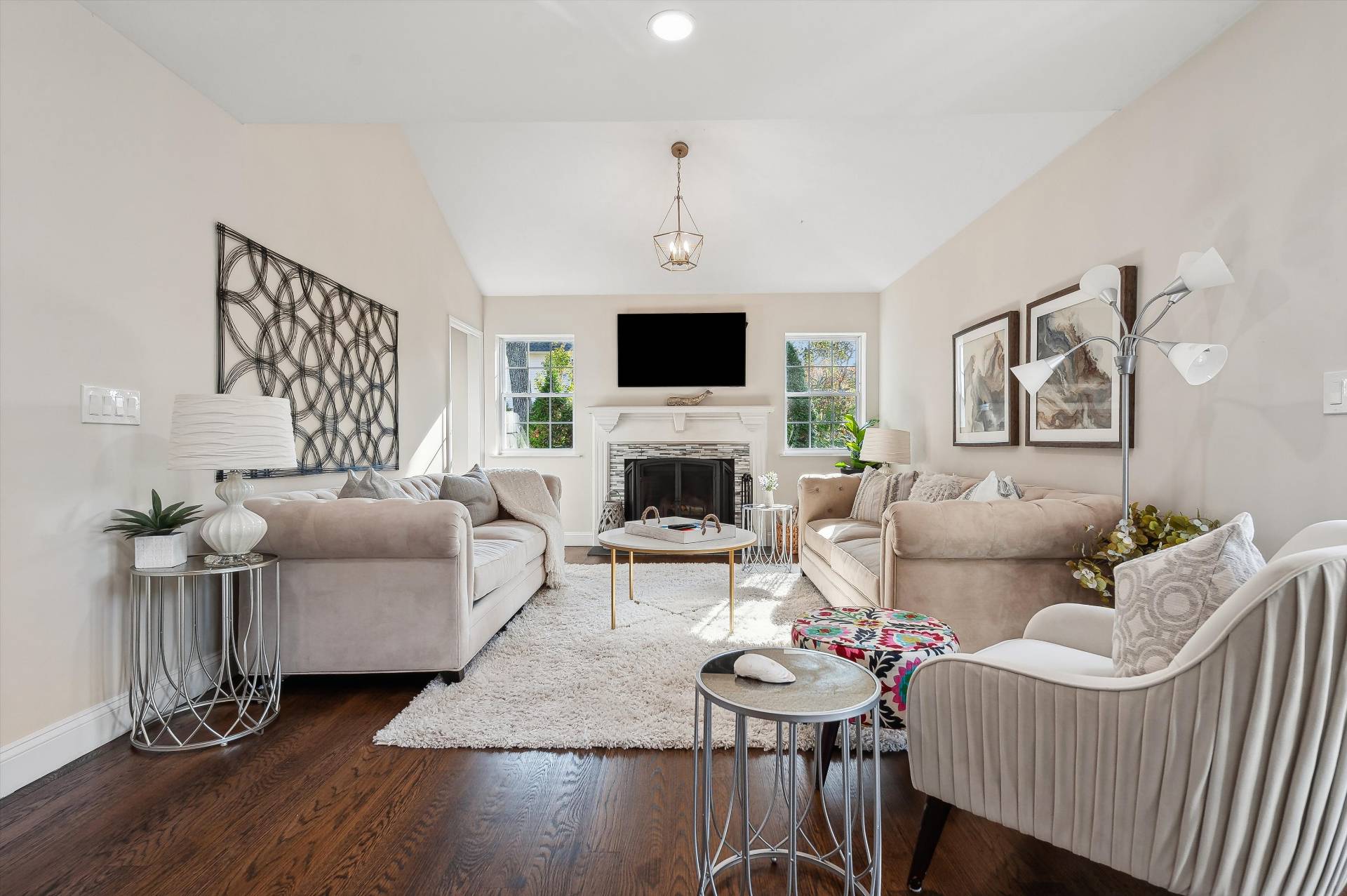 19 Summit Boulevard Westhampton, NY 11977 - Photo 10 of 38 a living room with furniture and a fireplace