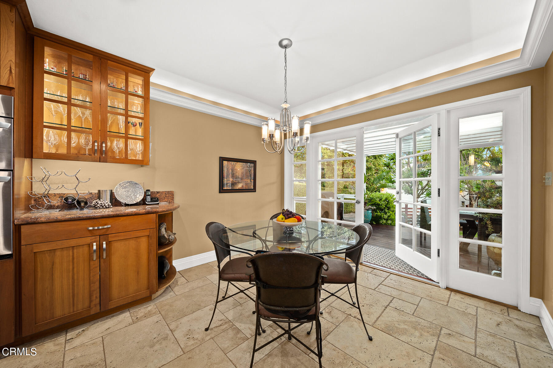 3780 Fairmeade Road Pasadena, CA 91107 - Photo 16 of 73 a dining room with furniture a chandelier and window