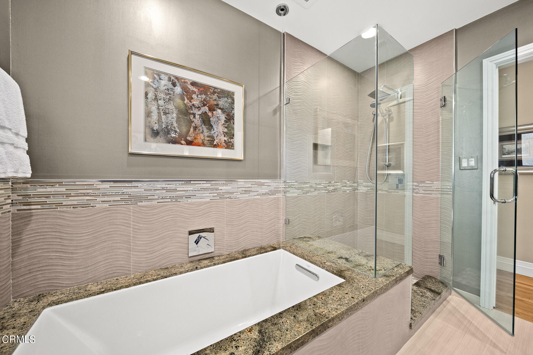 3780 Fairmeade Road Pasadena, CA 91107 - Photo 24 of 73 a bathroom with a granite countertop sink a toilet and shower