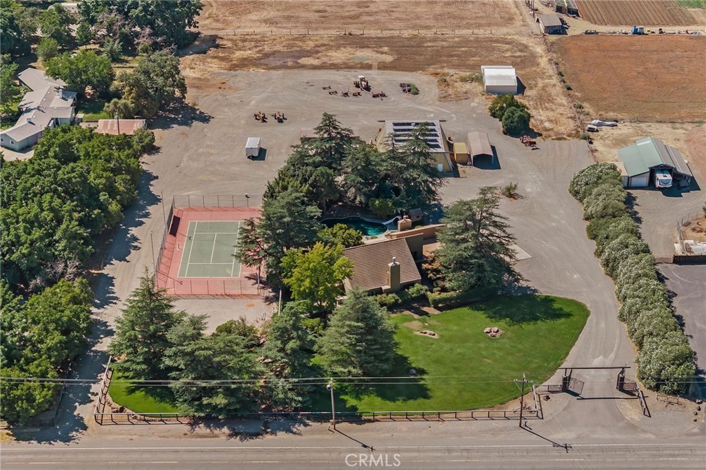 6357 County Road 48 Willows, CA 95988 - Photo 68 of 75 an aerial view of a house with yard swimming pool and outdoor seating